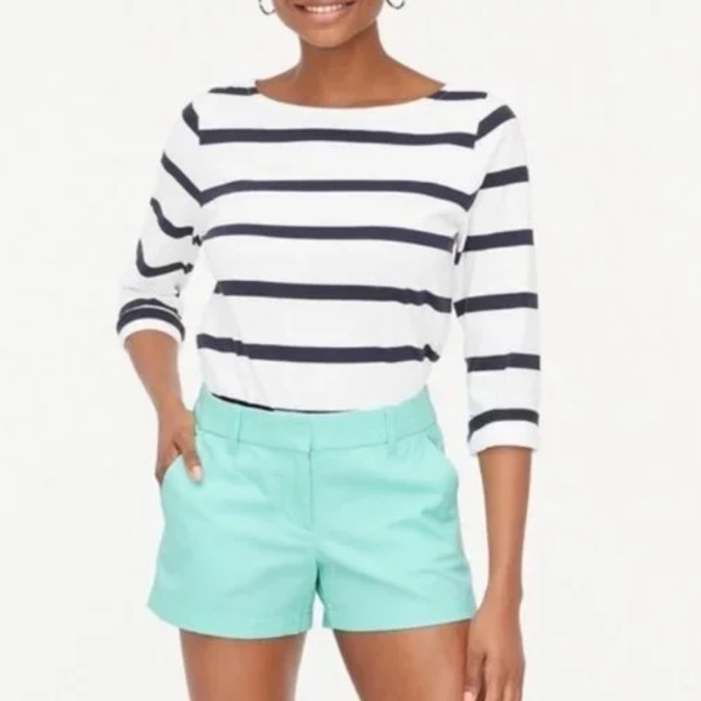 J. Crew Chino Shorts in Mint Green
